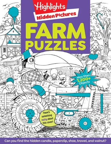 Farm Puzzles: Ultimate Farm Picture Puzzle Book with Over 1,200 Objects to Seek and Find, Farm-Themed Activity Book for Kids 6 and Older - Paperback