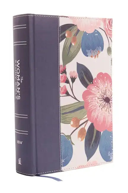 NIV, the Woman's Study Bible, Cloth Over Board, Blue Floral, Full-Color: Receiving God's Truth for Balance, Hope, and Transformation - Hardcover