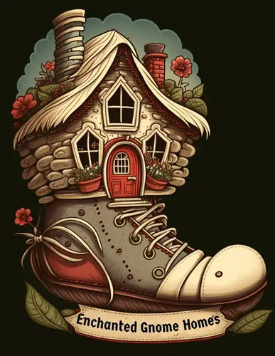 Enchanted Gnome Homes: A Coloring Book of Whimsical Gnome Homes and Enchanted Fairy Houses - Paperback