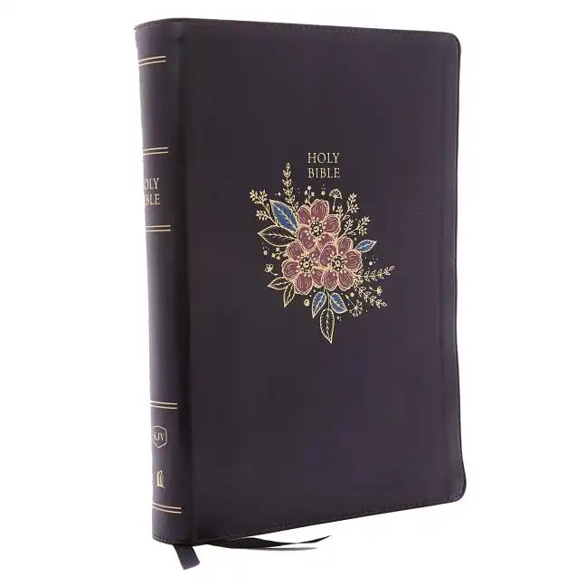 KJV, Deluxe Reference Bible, Super Giant Print, Imitation Leather, Black, Indexed, Red Letter Edition - Imitation Leather