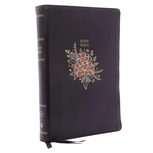 KJV, Deluxe Reference Bible, Super Giant Print, Imitation Leather, Black, Indexed, Red Letter Edition - Imitation Leather