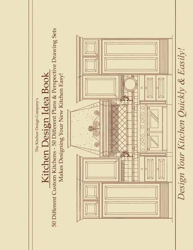 Kitchen Design Idea Book: Portfolio of 50 Custom Kitchen Layouts and Perspective drawings - Paperback