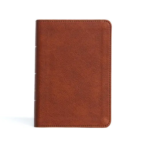 KJV Large Print Compact Reference Bible, Burnt Sienna Leathertouch - Imitation Leather