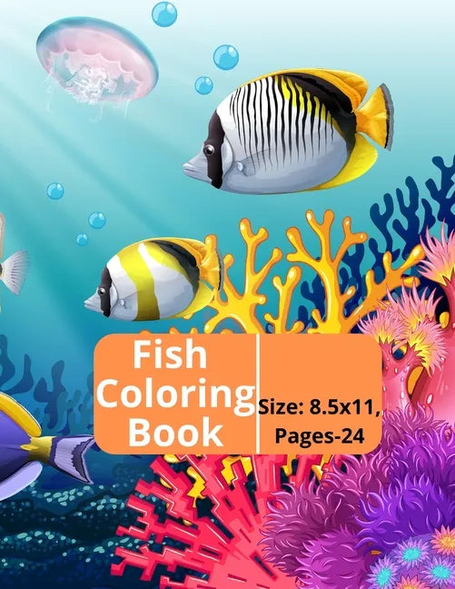 Fish Coloring Book: Kids and Adults Creative Fish Coloring Book. - Paperback