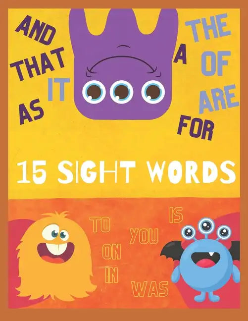 15 Gentle Sight Words Pre K - Kindergarten - Paperback