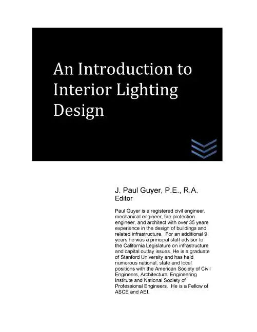 An Introduction to Interior Lighting Design - Paperback