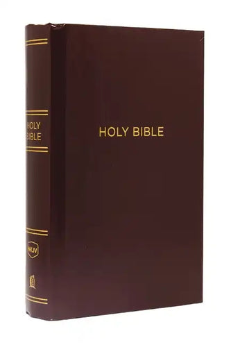 NKJV, Pew Bible, Large Print, Hardcover, Burgundy, Red Letter Edition - Hardcover