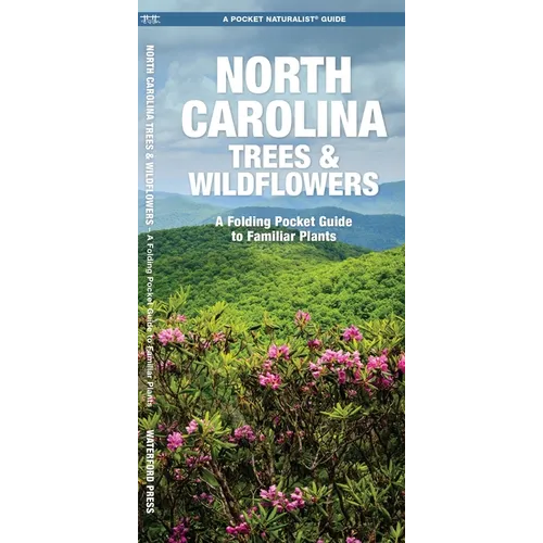 North Carolina Trees & Wildflowers: A Folding Pocket Guide to Familiar Plants - Paperback