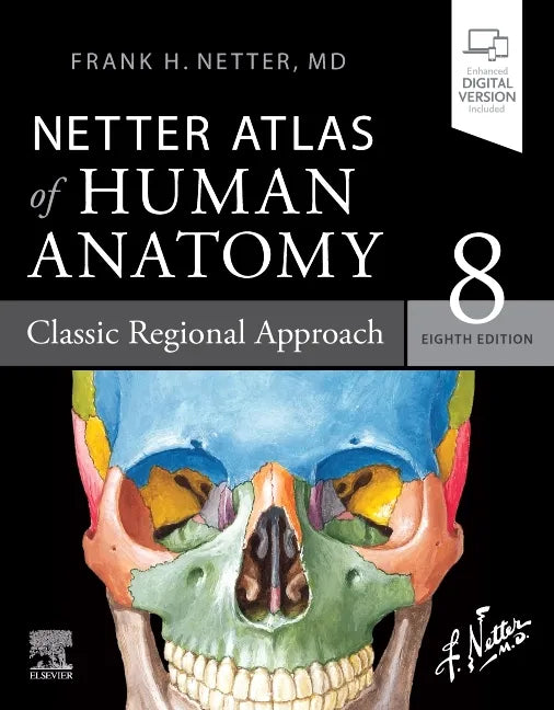 Netter Atlas of Human Anatomy: Classic Regional Approach: Paperback + eBook - Paperback