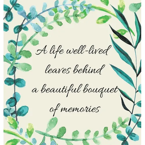 In Loving Memory Condolence Book (Hardback cover) - Hardcover