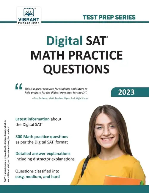 Digital SAT Math Practice Questions - Paperback