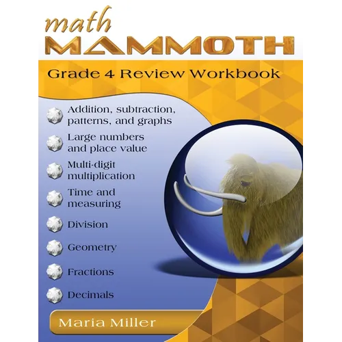 Math Mammoth Grade 4 Review Workbook - Paperback