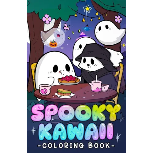 Spooky Kawaii Coloring Book: Mini Halloween Coloring Book For Kids