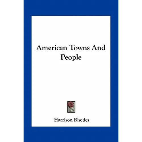 American Towns And People - Paperback