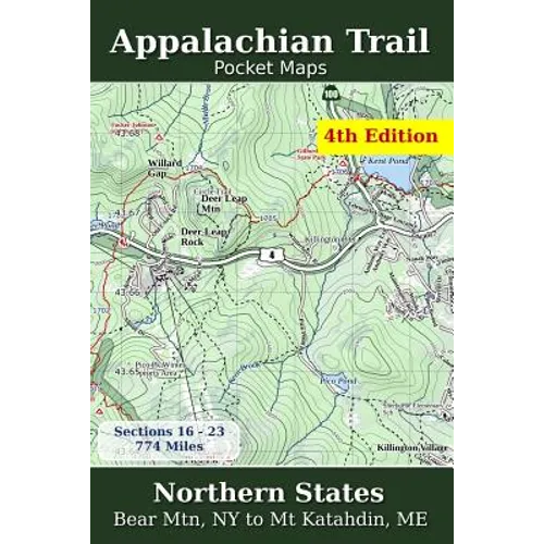 Appalachian Trail Pocket Maps - Northern States - Paperback