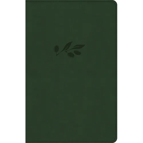 NASB Large Print Personal Size Reference Bible, Olive Leathertouch, Indexed - Imitation Leather