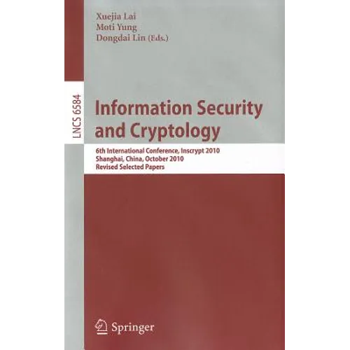 Information Security and Cryptology - Paperback