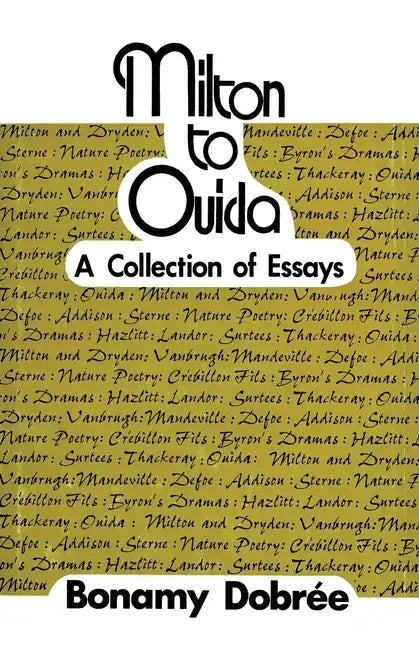Milton to Ouida - Paperback