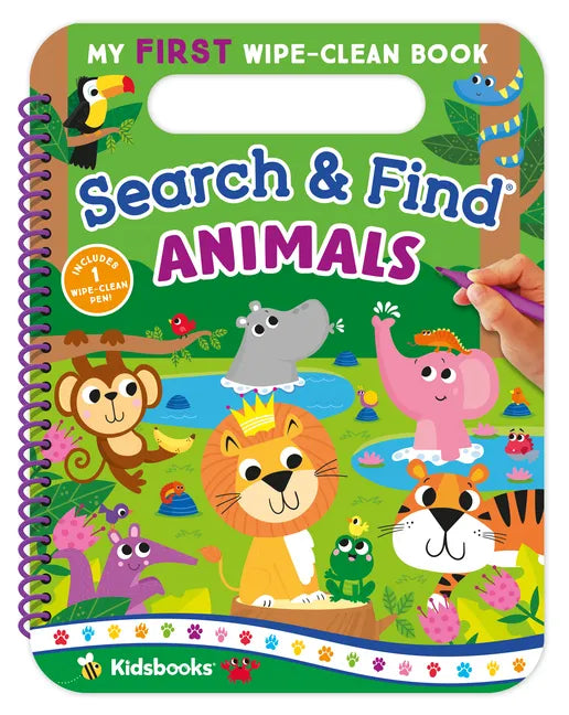 My First Wipe-Clean Book: Search & Find Animals - Spiral