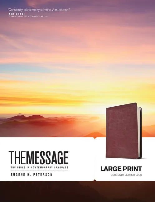 Message Bible-MS-Large Print Numbered - Imitation Leather