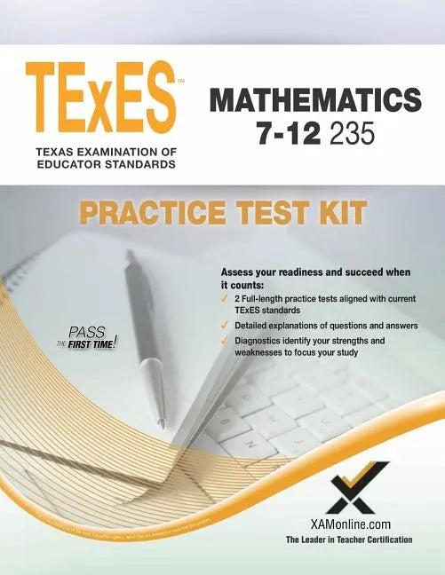 TExES Mathematics 7-12 235 Practice Test Kit - Paperback