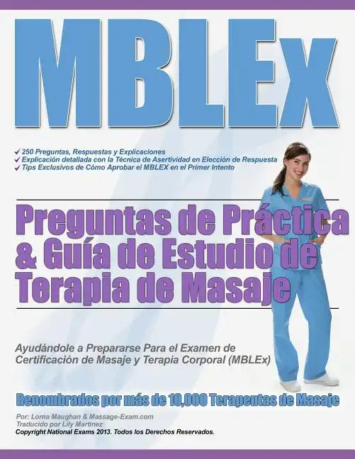 MBLEx Preguntas de Práctica & Guía de Estudio de Terapia de Masaje - Paperback