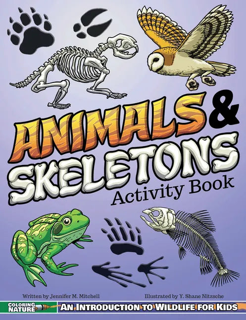 Animals & Skeletons Activity Book: An Introduction to Wildlife for Kids - Paperback
