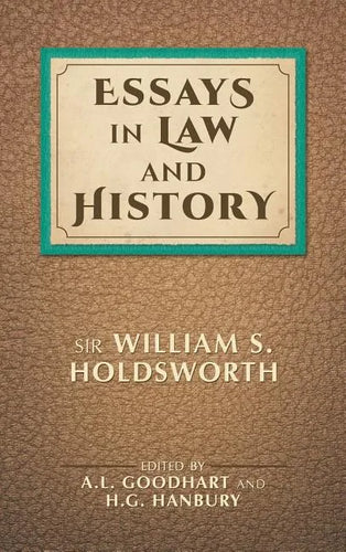 Essays in Law and History - Hardcover