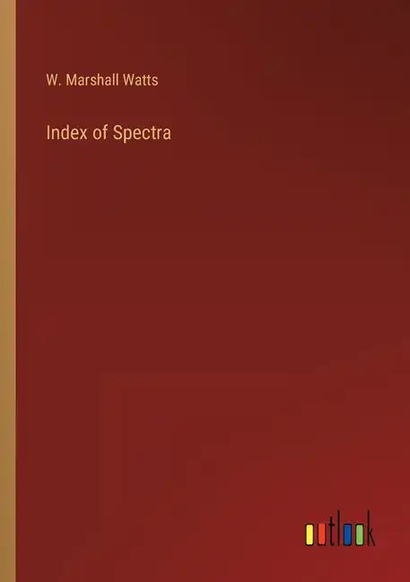 Index of Spectra - Paperback