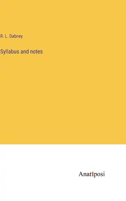Syllabus and notes - Hardcover