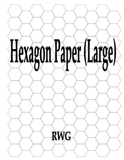 Hexagon Paper (Large): 50 Pages 8.5
