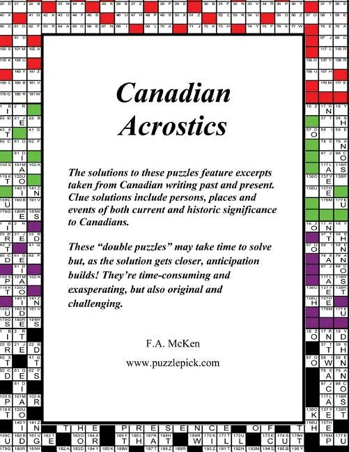 Canadian Acrostics - Paperback