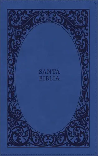 Biblia Reina-Valera 1960, Tierra Santa, Ultrafina Letra Grande, Leathersoft, Azul, Con Cierre - Imitation Leather