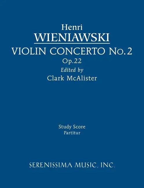 Violin Concerto No.2, Op.22: Study score - Paperback