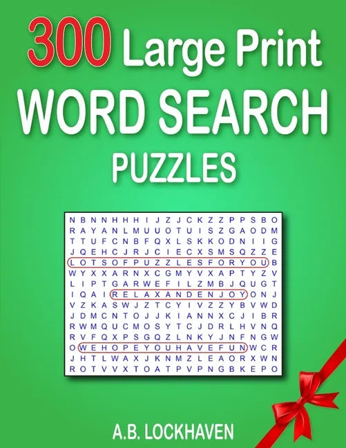 300 Large Print Word Search Puzzles - Paperback