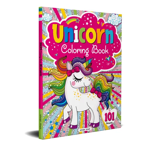 101 Unicorn Colouring Book: Fun Activity Colouring Book for Children - Paperback