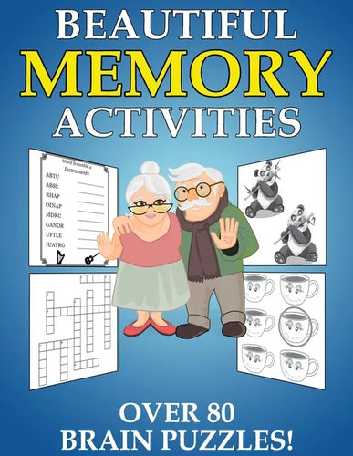 Beautiful Memory Activities: Over 80 Brain Puzzles (For Memory Loss Adults) - Paperback