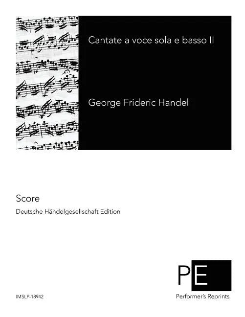Contate a voce sola e basso II - Paperback