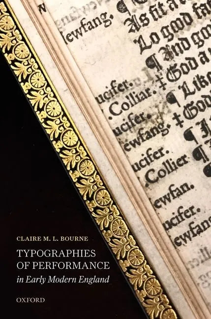 Typographies Perform Early Mod Eng C - Hardcover