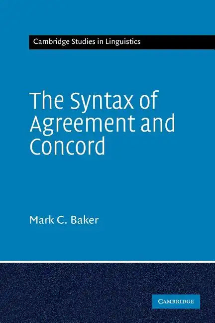 The Syntax of Agreement and Concord - Paperback