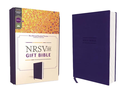 Nrsvue, Gift Bible, Leathersoft, Blue, Comfort Print - Imitation Leather