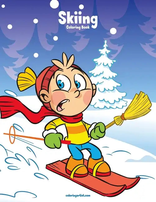 Skiing Coloring Book 1 - Paperback