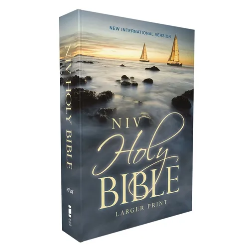 Niv, Holy Bible, Larger Print, Economy Edition, Paperback, Blue, Comfort Print - Paperback