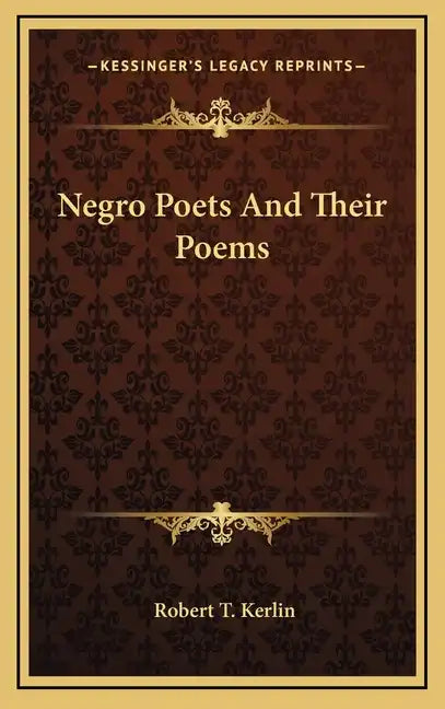 Negro Poets and Their Poems - Hardcover