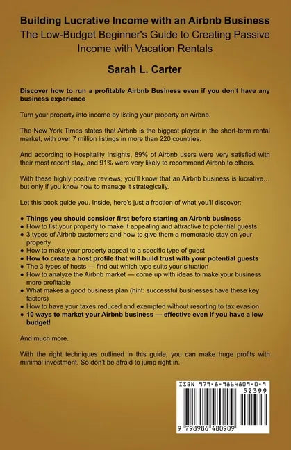 Building Lucrative Income with an Airbnb Business - Paperback