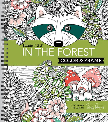 Color & Frame - In the Forest (Adult Coloring Book) - Spiral
