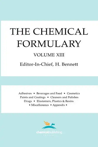 The Chemical Formulary, Volume 13 - Paperback