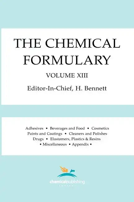 The Chemical Formulary, Volume 13 - Paperback