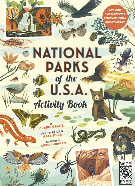 National Parks of the Usa: Activity Book: With More Than 15 Activities, a Fold-Out Poster, and 50 Stickers! - Paperback