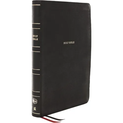 Nkjv, Thinline Reference Bible, Large Print, Leathersoft, Black, Thumb Indexed, Red Letter Edition, Comfort Print: Holy Bible, New King James Version - Imitation Leather